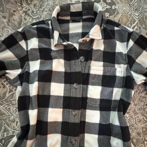 NWOT EDDIE BAUER MICROFLEECE
BUTTON-UP SHIRT, Small